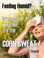 ''Corn sweat'' is an amusing term for a process that makes summer in the Midwest even stickier. It refers to the water vapor released by corn plants during a process called evapotranspiration. Just like how humans sweat to cool off, plants, especially corn, release moisture into the atmosphere to maintain their internal functions.